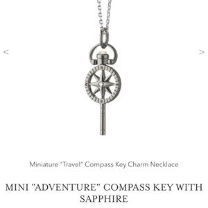 Mini compass key necklace. MONICA RICH KOSANN